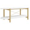 Mesa De Centro Madera Contrachapada Blanco 110x48x40 Cm