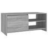 Mesa De Centro Madera Contrachapada Gris Sonoma 102x50x45 Cm