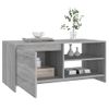 Mesa De Centro Madera Contrachapada Gris Sonoma 102x50x45 Cm