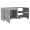 Mesa De Centro Madera Contrachapada Gris Sonoma 102x50x45 Cm