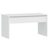 Mesa De Centro Madera Contrachapada Blanco 102x50,5x52,5x Cm