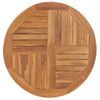 Superficie De Mesa Redonda Madera Maciza De Teca 2,5 Cm 80 Cm Marrón