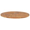 Superficie De Mesa Redonda Madera Maciza De Teca 2,5 Cm 90 Cm Marrón