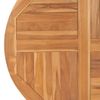 Superficie De Mesa Redonda Madera Maciza De Teca 2,5 Cm 90 Cm Marrón