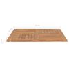 Superficie De Mesa Cuadrada Madera Maciza De Teca 90x90x2,5 Cm Marrón