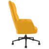 Silla De Relajación De Terciopelo Amarillo Mostaza