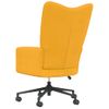 Silla De Relajación De Terciopelo Amarillo Mostaza