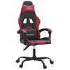 Silla Gaming Cuero Sintético Negro Y Rojo Vino Tinto