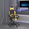 Silla Gaming Cuero Sintético Negro Y Dorado