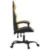 Silla Gaming Cuero Sintético Negro Y Dorado