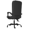 Silla De Oficina Reclinable Masaje Cuero Sintético Negro