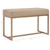 Banco 80 Cm Terciopelo Beige