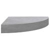 Estante De Esquina De Pared 2 Uds Mdf Gris Hormigón 35x35x3,8cm