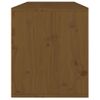 Armario De Pared Madera Maciza De Pino Marrón Miel 80x30x35 Cm