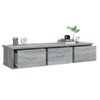 Armario De Pared Madera Contrachapada Gris Sonoma 88x26x18,5 Cm