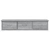 Armario De Pared Madera Contrachapada Gris Sonoma 88x26x18,5 Cm