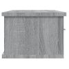 Armario De Pared Madera Contrachapada Gris Sonoma 88x26x18,5 Cm