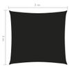 Toldo De Vela Cuadrado De Tela Oxford Negro 3x3 M