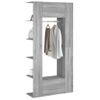 Mueble De Recibidor 2 Uds Madera Contrachapada Gris Sonoma