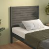 Cabecero De Cama Madera Maciza De Pino Gris 81x4x100 Cm