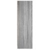 Armario De Baño Madera Contrachapada Gris Sonoma 30x30x95 Cm