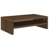 Soporte De Monitor Madera Contrachapada Roble Marrón 42x24x13cm