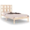 Estructura De Cama Madera Maciza 90x190 Cm Marrón