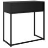 Mesa Consola De Acero Negra 72x35x75 Cm