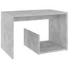 Mesa Auxiliar De Madera Contrachapada Gris Hormigón 59x36x38 Cm