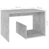 Mesa Auxiliar De Madera Contrachapada Gris Hormigón 59x36x38 Cm