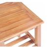 Mesa De Centro 40x40x50 Cm Madera De Teca Maciza Marrón