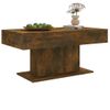 Mesa De Centro Madera Contrachapada Roble Ahumado 96x50x45 Cm Marrón