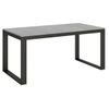 Moderna Mesa Extensible De 6 A 20 Plazas De 180 A 440 Cm De Ancho Estructura De Metal Gris Hormigón Y Antracita Tiroz-base Y Soporte Con Ruedas