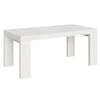 Ribo Fresno Blanco Mesa Rectangular Extensible De 6 A 20 Plazas L 180 A 440 Cm-soporte 4 Pies