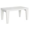 Mesa Extensible De Fresno Blanco Para 6 A 20 Personas L 160 A 420 Cm Kristo-soporte 4 Pies