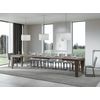 Mesa Extensible De Nogal, 20 Plazas L 180 A 440 Cm Kristo-soporte 4 Pies