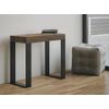 Consola Extensible Madera Oscura Y Patas De Metal Antracita 12 Personas 40 A 300 Cm Asis-soporte 4 Pies-5 Alargaderas Gruesas