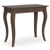 Consola Extensible Madera Oscura 12 Personas 48 A 308 Cm Landie-soporte 4 Pies