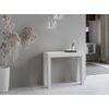 Consola Extensible Blanca 8 Personas 40 A 196 Cm Naxo-base Y Soporte Con Ruedas