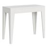 Consola Extensible De Madera De Fresno Blanco Para 8 Personas, De 42 A 198 Cm Kanda-soporte 4 Pies