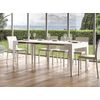 Consola Extensible De Madera De Fresno Blanco Para 12 Personas De 42 A 302 Cm Kanda-base Y Soporte Con Ruedas