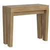 Consola Extensible De Madera Clara 8 Personas 40 A 196 Cm Sambo-soporte 4 Pies