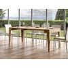 Consola Extensible En Roble Natural Para 12 Personas De 42 A 302 Cm Kanda-soporte 4 Pies