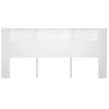 Mueble Cabecero Blanco 220x18,5x104,5 Cm