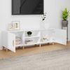 Mueble Para Tv Madera Contrachapada Blanco 150x30x50 Cm