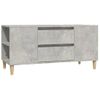 Mueble De Tv Madera Contrachapada Gris Hormigón 102x44,5x50 Cm