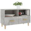 Mueble Para Tv Madera Contrachapada Gris Hormigón 80x36x50 Cm