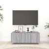 Mueble De Tv Madera Contrachapada Gris Sonoma 100x35x40 Cm