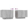 Mueble De Tv Madera Contrachapada Gris Sonoma 100x35x40 Cm