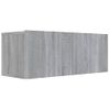 Mueble Para Tv Madera Contrachapada Gris Sonoma 80x30x30 Cm